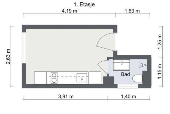 Apartamento Bright 1 Bedroom *